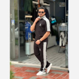 ست تیشرت شلوار مردانه LA مشکی Mrtavan