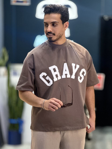 تیشرت باکسی ماکان grays رنگ موکا Mrtavan