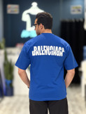 تیشرت کاپلی باکسی ماکان balenciaga رنگ ابی Mrtavan