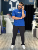 تیشرت کاپلی باکسی ماکان balenciaga رنگ ابی Mrtavan