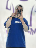 تیشرت کاپلی باکسی ماکان balenciaga رنگ ابی Mrtavan