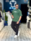 تیشرت کاپلی باکسی ماکان balenciaga رنگ سبز Mrtavan