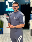 ست تیشرت شلوارمردانهGive up رنگ فیلی برند mrtavann