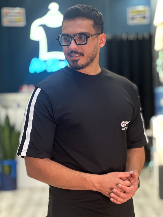 ست تیشرت شلوارمردانهGive up رنگ مشکی برند mrtavann