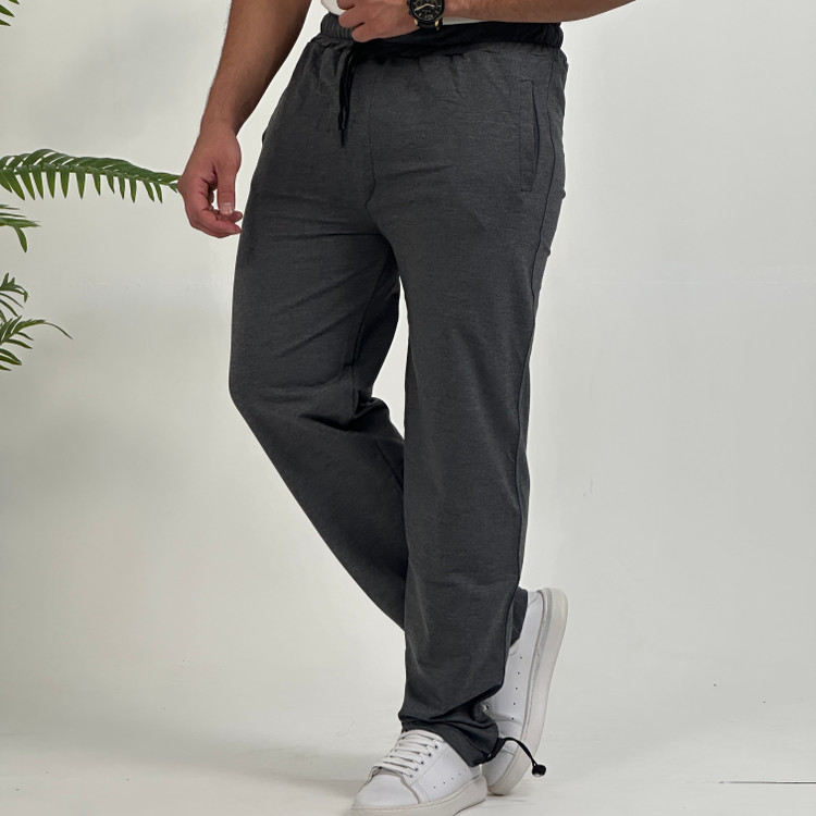 شلوار اسلش و جاگر مردانه استوپردار دوحالته رنگ ذغالی برند Mr Tavab
