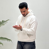 هودی مردانه و زنانه رنگ سفید برند Mr Tavan