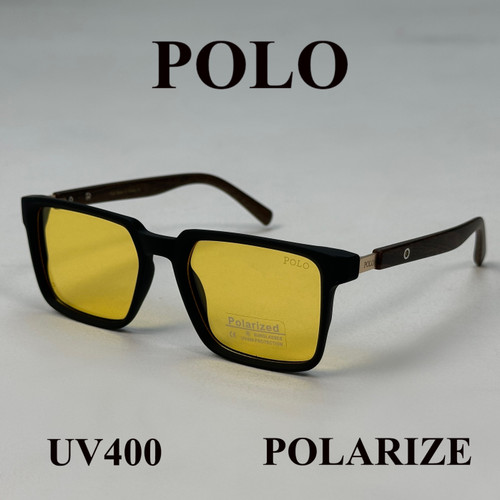 عینک آفتابی پولو polo | پلاریزه | Uv400 | دسته طرح چوب | مردانه و زنانه