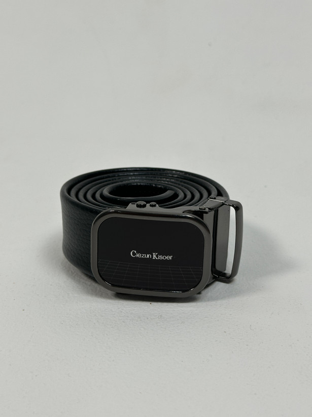 کمربند ریلی مردانه دورو چرم مصنوعی | با ضمانت | سگک ضد خش رنگ ثابت